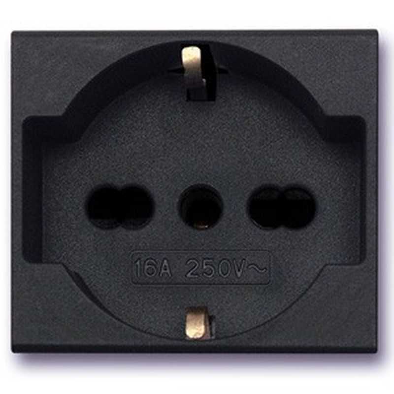 Presa schuko bipasso 2 moduli