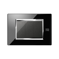 Placca Expì vetro Nero Lava...