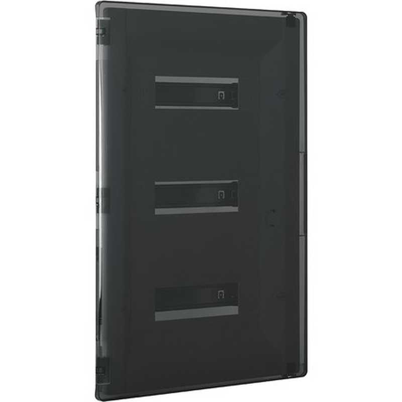 Centralino da incasso Bticino F315P36D3 con portello fumè per 36 moduli DIN (3x12) da completare con scatola F315S36D3