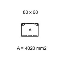 Canale Bocchiotti Portacavi e apparecchi 80x60 colore bianco 01858