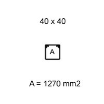 Canalina Bocchiotti  40x40 passacavi con base piana  stecca 2 metri 007584