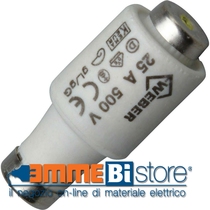 Fusibile in ceramica Diazed a curva rapida 10 A