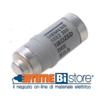 Fusibile in ceramica Neozed tipo D02 a curva rapida 35A