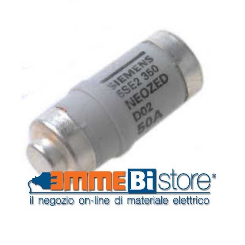 Fusibile in ceramica Neozed tipo D02 a curva rapida 50A