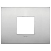 Placca Classic Vimar Arkè 2 moduli centrali alluminio naturale 19652.15