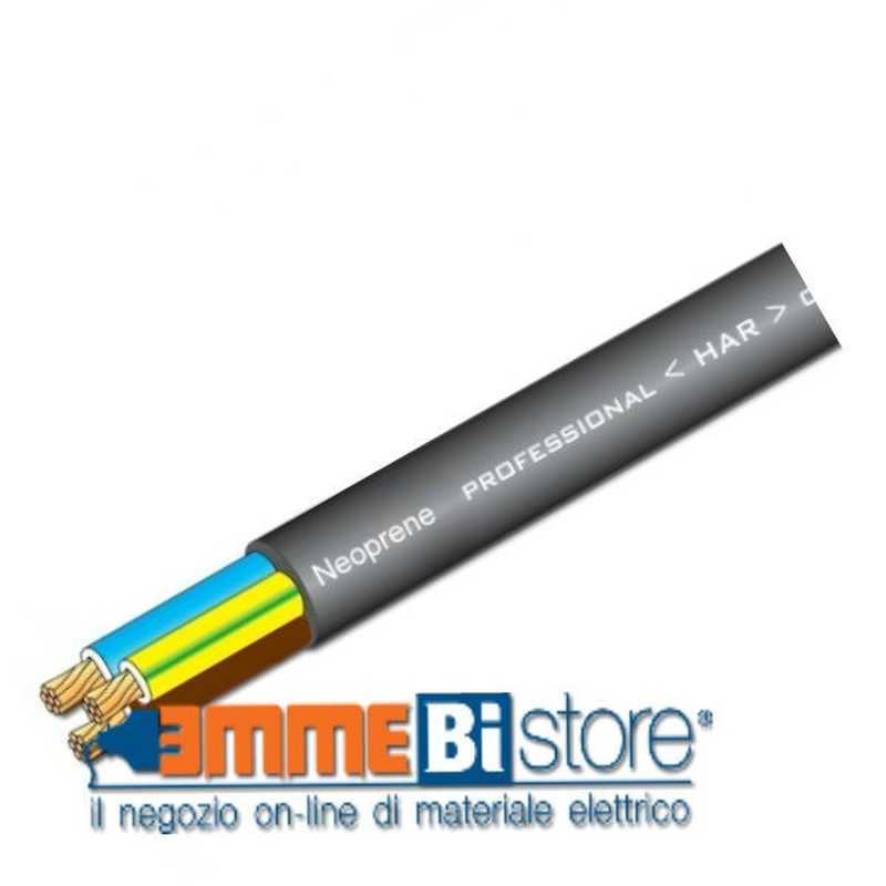 Cavo Neoprene o Policloroprene 3x1,5 con giallo verde