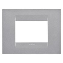 PLACCA 3 MODULI GEO PER GEWISS CHORUS GW16403VT  TITANIO