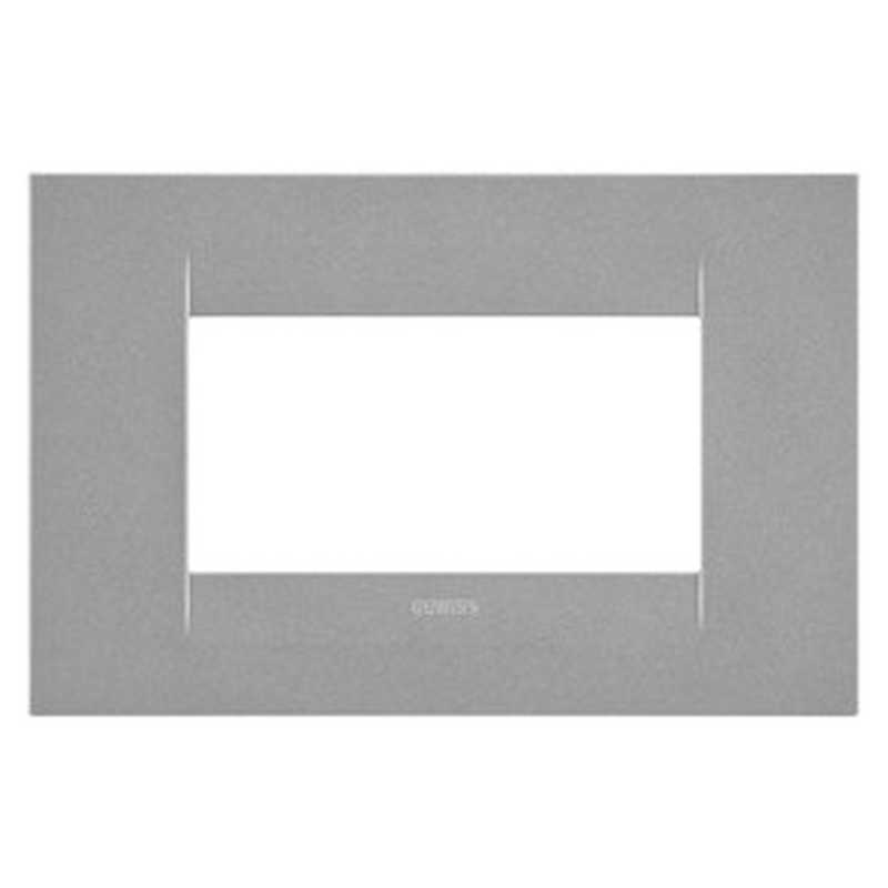 PLACCA 4 MODULI GEO PER GEWISS CHORUS GW16404VT  TITANIO