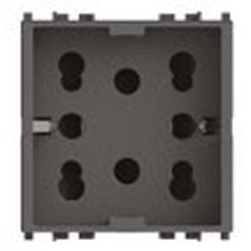 Presa Bipasso e Schuko Side Grigia per Arke' 4Box 4B.V19.H21