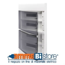 Centralino da parete porta trasparente IP40 72 Moduli Gewiss GW40053