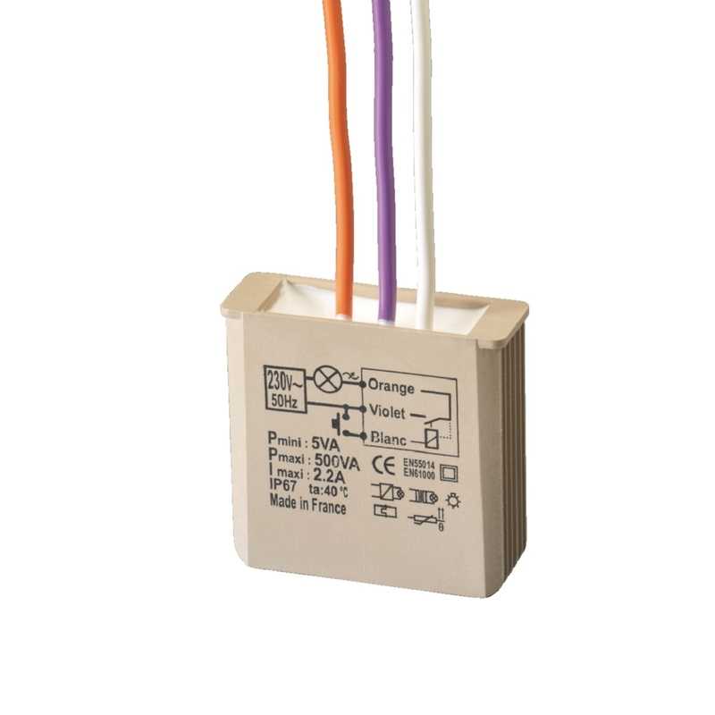 Relè elettronico passo passo filare MTR500E Yokis 5454050