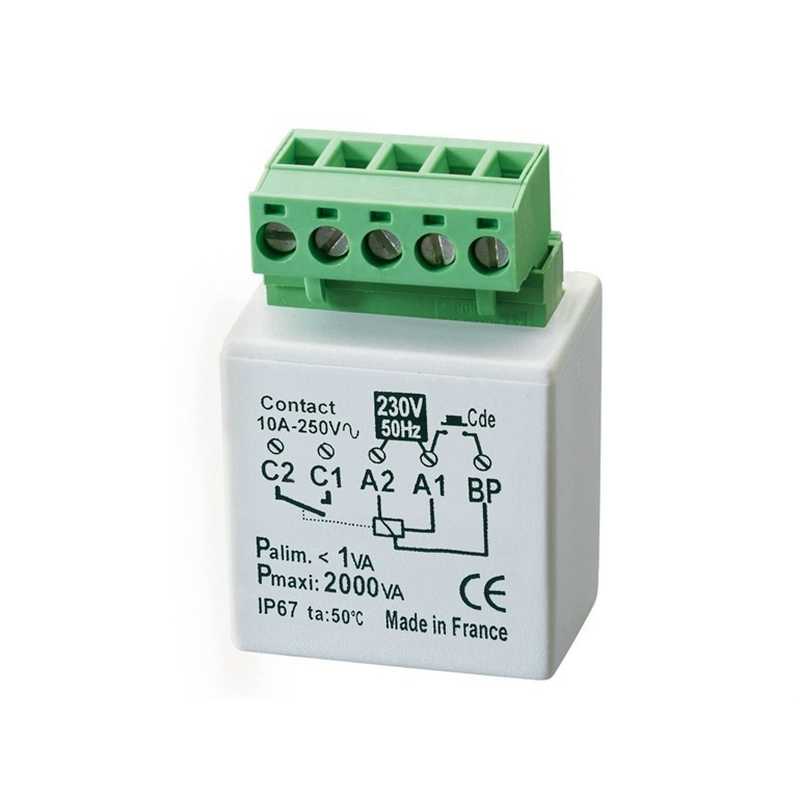 Relè elettronico passo passo temporizzato con neutro filare MTR200E Yokis 5454350