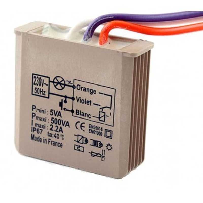 Timer Luce cala senza neutro 500W MTM500E Yokis 5454051