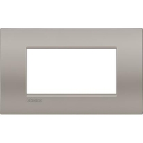 Placca 4 posti quadra sabbia LivingLight Air Bticino LNC4804SB
