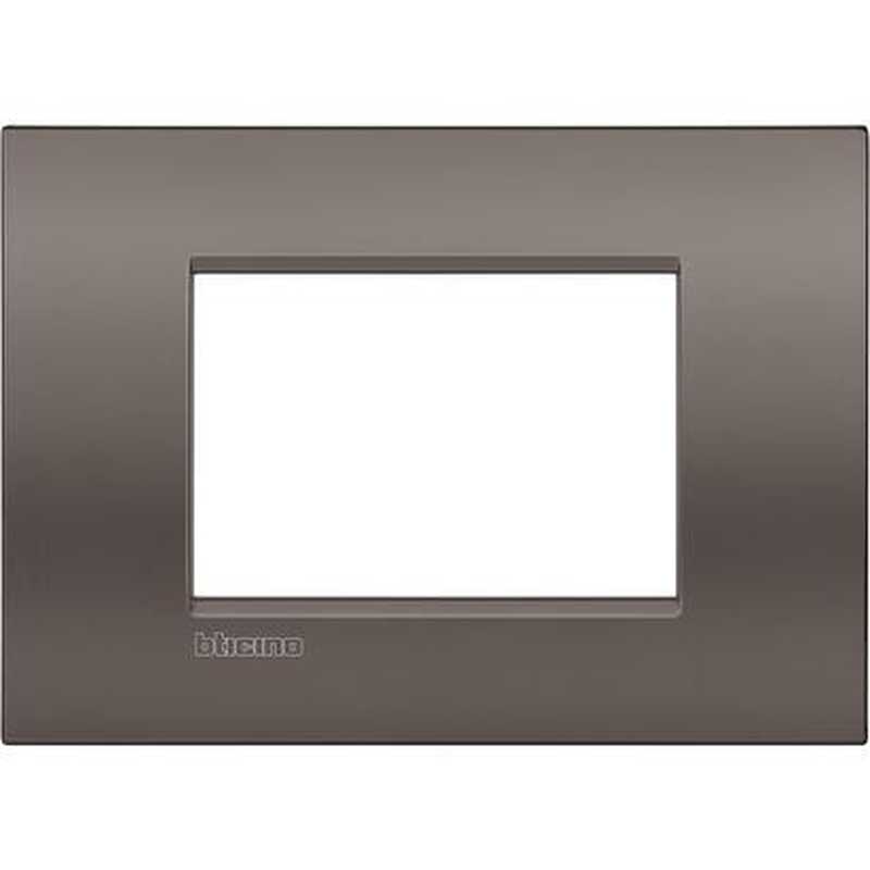 Placca 3 posti quadra argilla LivingLight Air Bticino LNC4803CY