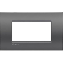 Placca 4 posti quadra street LivingLight Air Bticino LNC4804ST