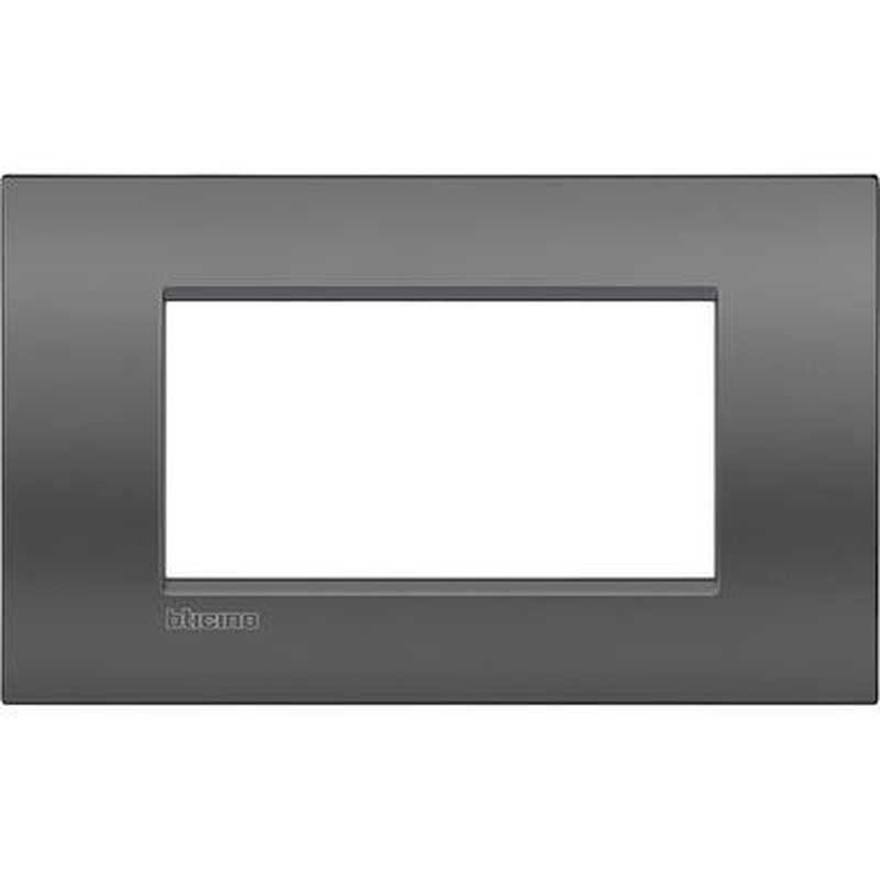 Placca 4 posti quadra street LivingLight Air Bticino LNC4804ST