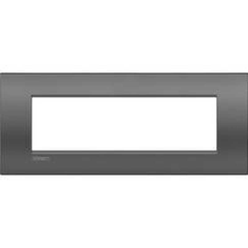 Placca 7 posti quadra street LivingLight Air Bticino LNC4807ST