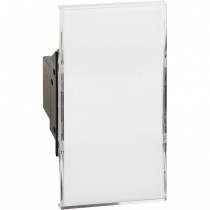 Pulsante Unipolare con targa portanome Bticino Living Now K4040