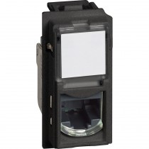 Presa di rete Categoria 5 colore nero Bticino Living Now KG4279C5E