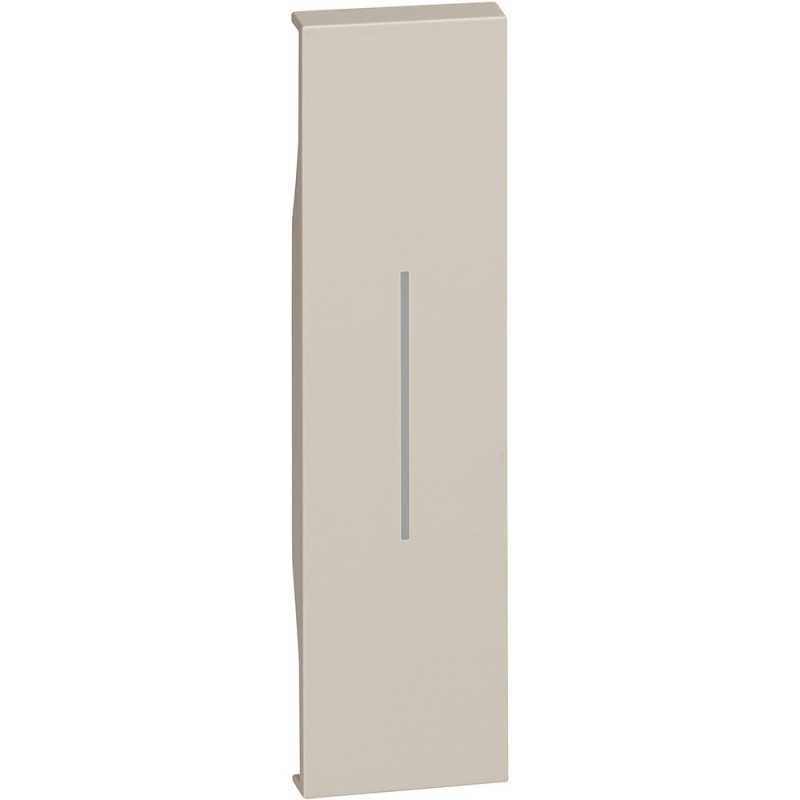Cover illuminabile 1 modulo BTicino serie Living Now Sabbia KM01