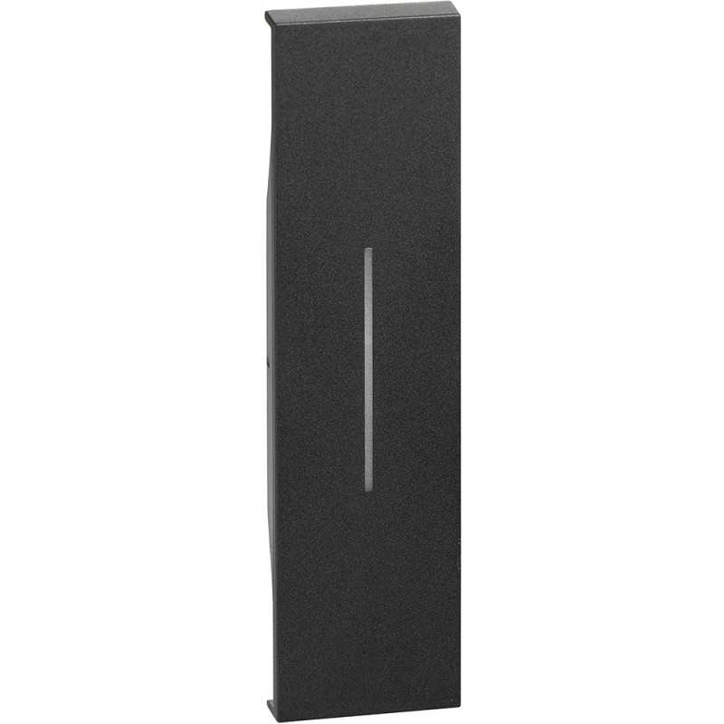 Cover illuminabile per comandi un modulo colore nero Bticino Living Now KG01