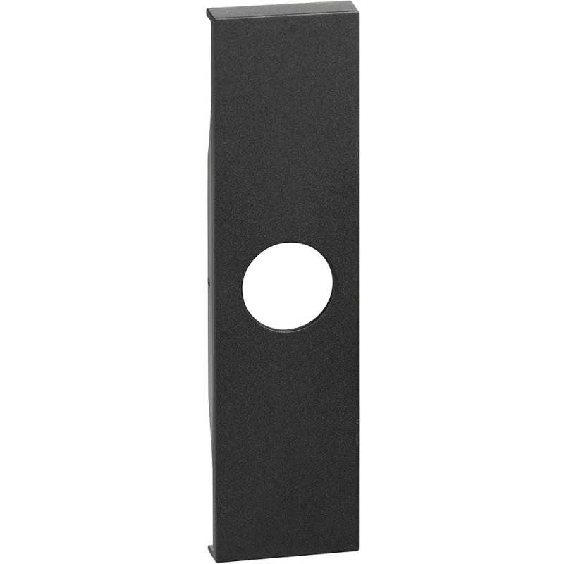 Cover nera per prese Tv e falso polo con uscita Bticino Living Now KG08