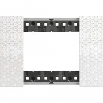 Placca Pixel  Bticino Living Now tre posti Tecnopolimero KA4803MW