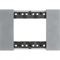 Placca Moon Bticino Living Now tre posti Zama KA4803NW