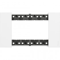 Placca Bianco Bticino Living Now quattro posti tecnopolimero KA4804KW