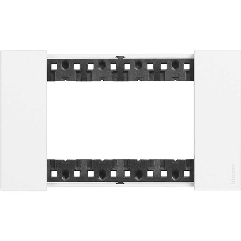 Placca Bianco Bticino Living Now quattro posti tecnopolimero KA4804KW