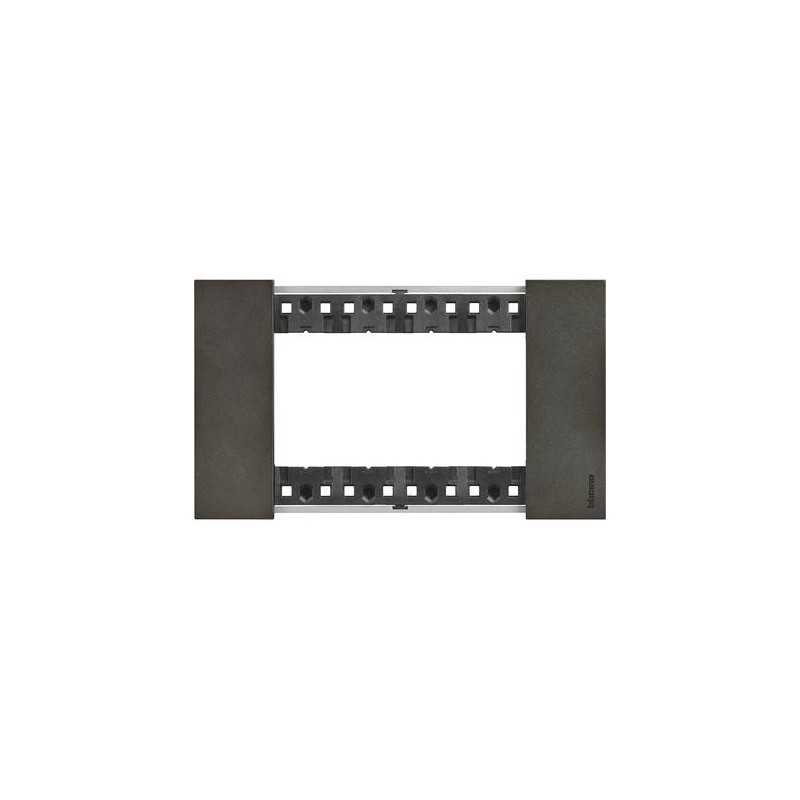 Placca Moon Bticino Living Now quattro posti Zama KA4804NW