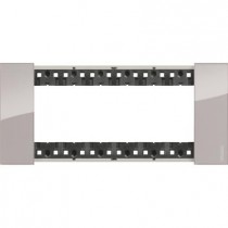 Placca Aura Bticino Living Now sei posti tecnopolimero KA4806DM