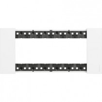 Placca Bianco Bticino Living Now sei posti tecnopolimero KA4806KW