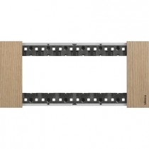 Placca Rovere Bticino Living Now sei posti legno KA4806LM