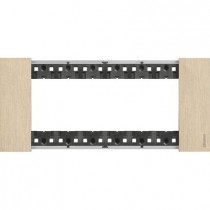 Placca Oro Bticino Living Now sei posti Zama KA4806ZW