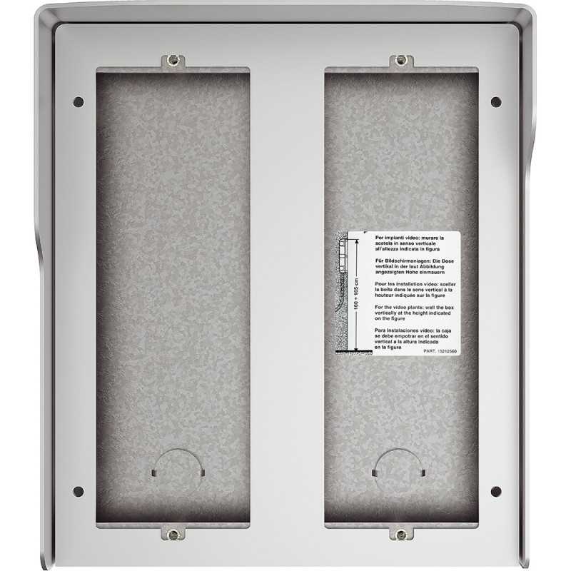 Scatola fuori muro 6 moduli con tetto antipioggia AllMetal Bticino 350661