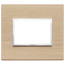 Placca Vimar Eikon Evo Legno Rovere Sbiancato  3 moduli 21653.32