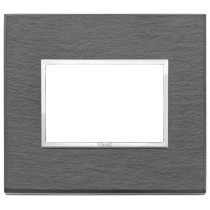 Placca Vimar Eikon Evo Pietra naturale Ardesia 3 moduli 21653.52