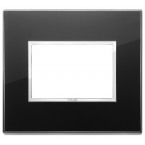 Placca Vimar Eikon Evo Cristallo Nero Diamante 3 moduli 21653.76
