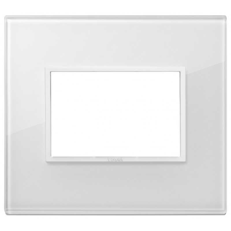 Placca Vimar Eikon Evo Cristallo Bianco Totale Diamante 3 mod 21653.87
