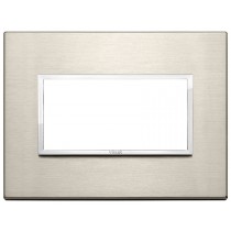 Placca Vimar Eikon Evo Alluminio Bronzo Chiaro  4 moduli 21654.04