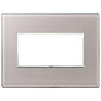 Placca Vimar Eikon Evo Cristallo Grigio Perla 4 moduli 21654.73