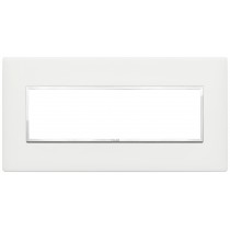 Placca Vimar Eikon Evo Corian Glacier Ice 7 moduli codice 21657.41