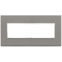 Placca Vimar Eikon Evo Pietra Quarzite Grigia 7 moduli codice 21657.53