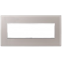 Placca Vimar Eikon Evo Cristallo Grigio Perla 7 moduli 21657.73