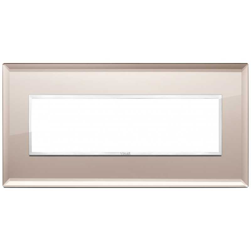 Placca Vimar Eikon Evo Cristallo Specchio Bronzato 7 moduli 21657.75