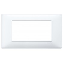 Placca Vimar Plana 4 moduli colore bianco in tecnopolimeto 14654.01