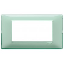 Placca Vimar Plana 4 moduli Reflex menta in tecnopolimero 14654.44