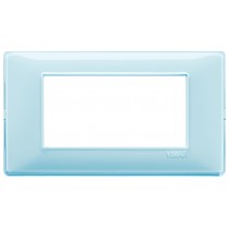Placca 4 Vimar Plaba moduli Reflex acqua in tecnopolimero 14654.45